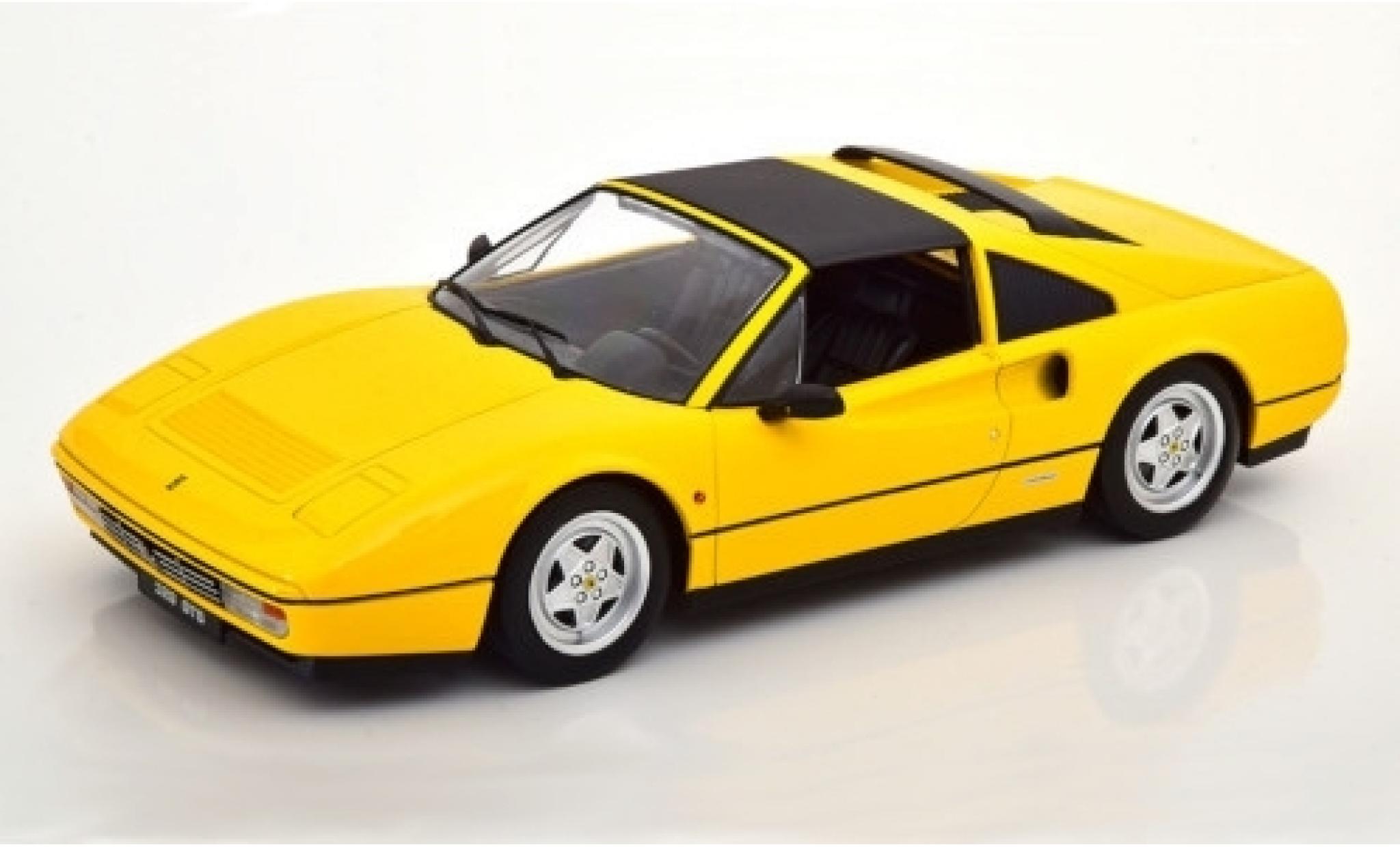 Ferrari 328 1/18 KK Scale GTS jaune 1985 Targadach détachable
