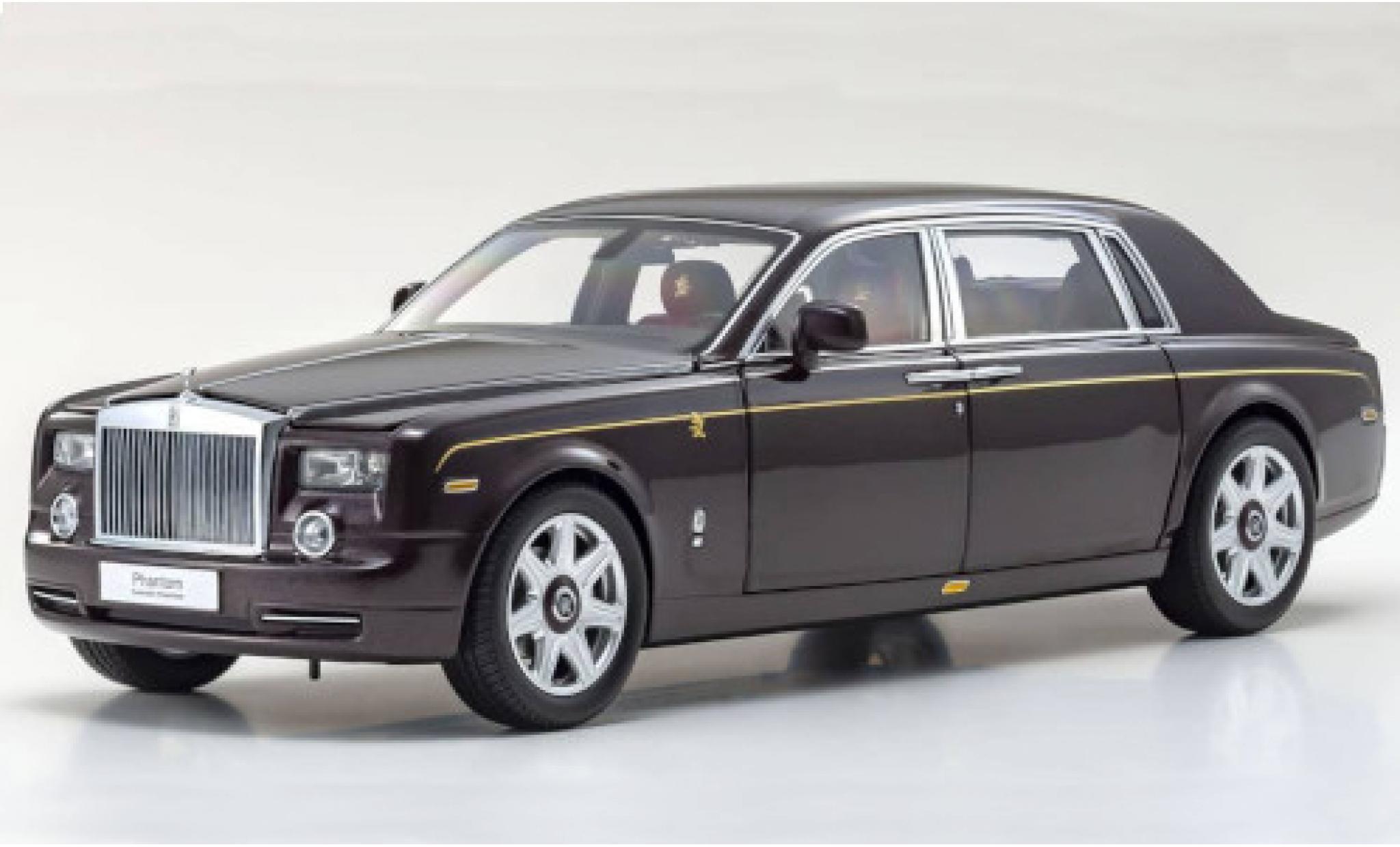 Rolls Royce Phantom 1/18 Kyosho EWB metallic-dunkelred 2003