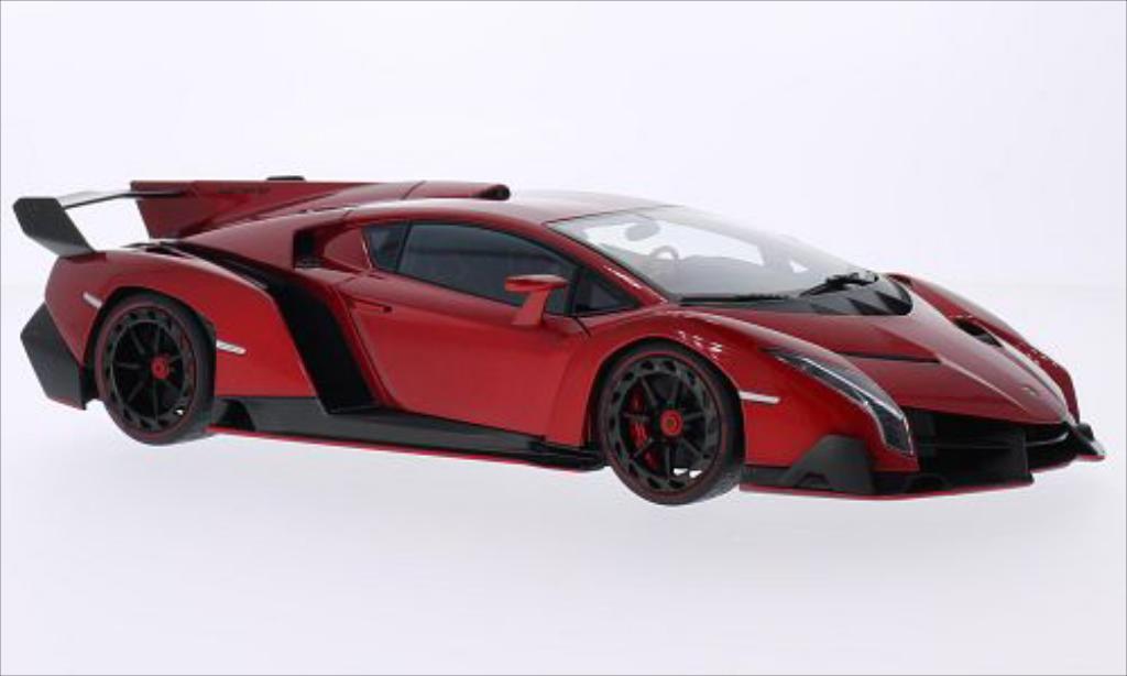 Lamborghini Veneno 1/18 Autoart metallic-red 2013 diecast model cars