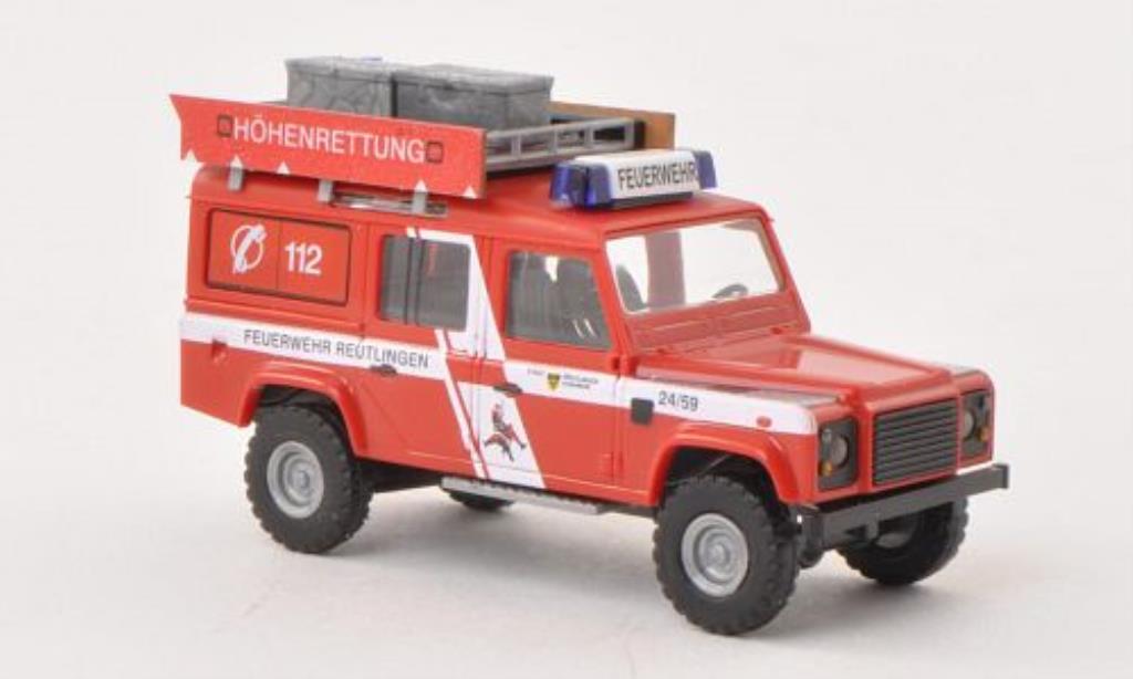 Land Rover Defender 1/87 Busch Hohenrettung Feuerwehr Reutlingen miniature