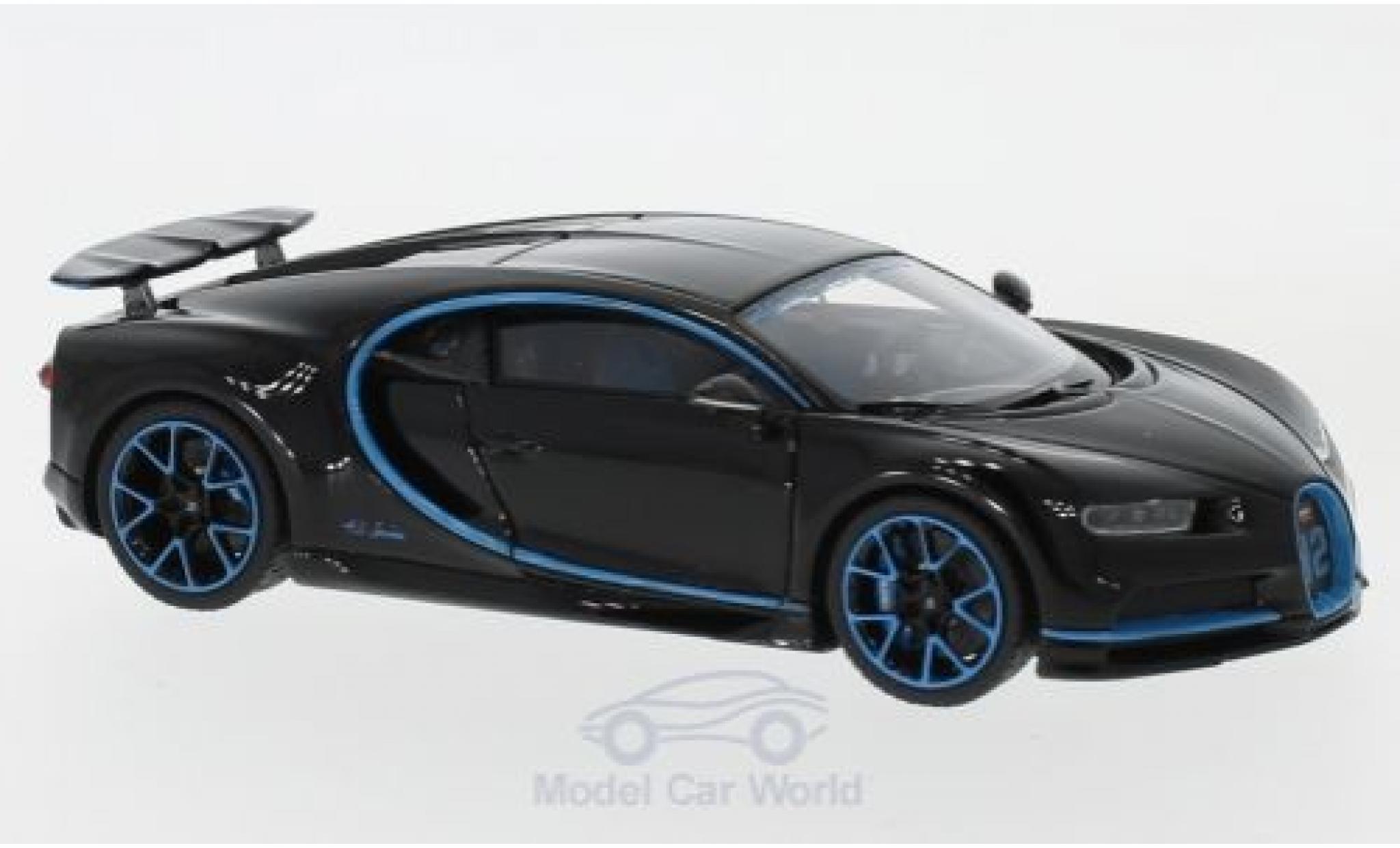 Miniature Bugatti Chiron Look Smart Zero Zero Dunkelbleue