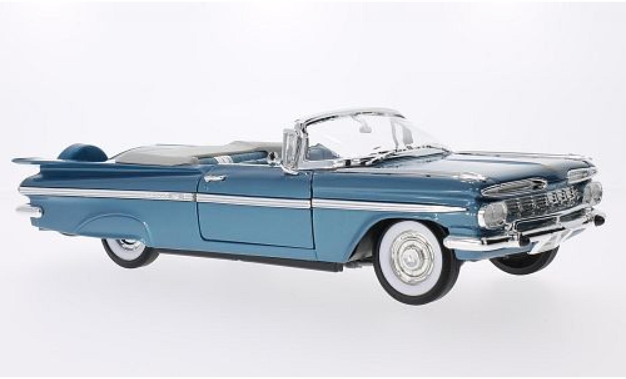 Chevrolet Impala 1/18 Lucky Die Cast metallise bleue 1959