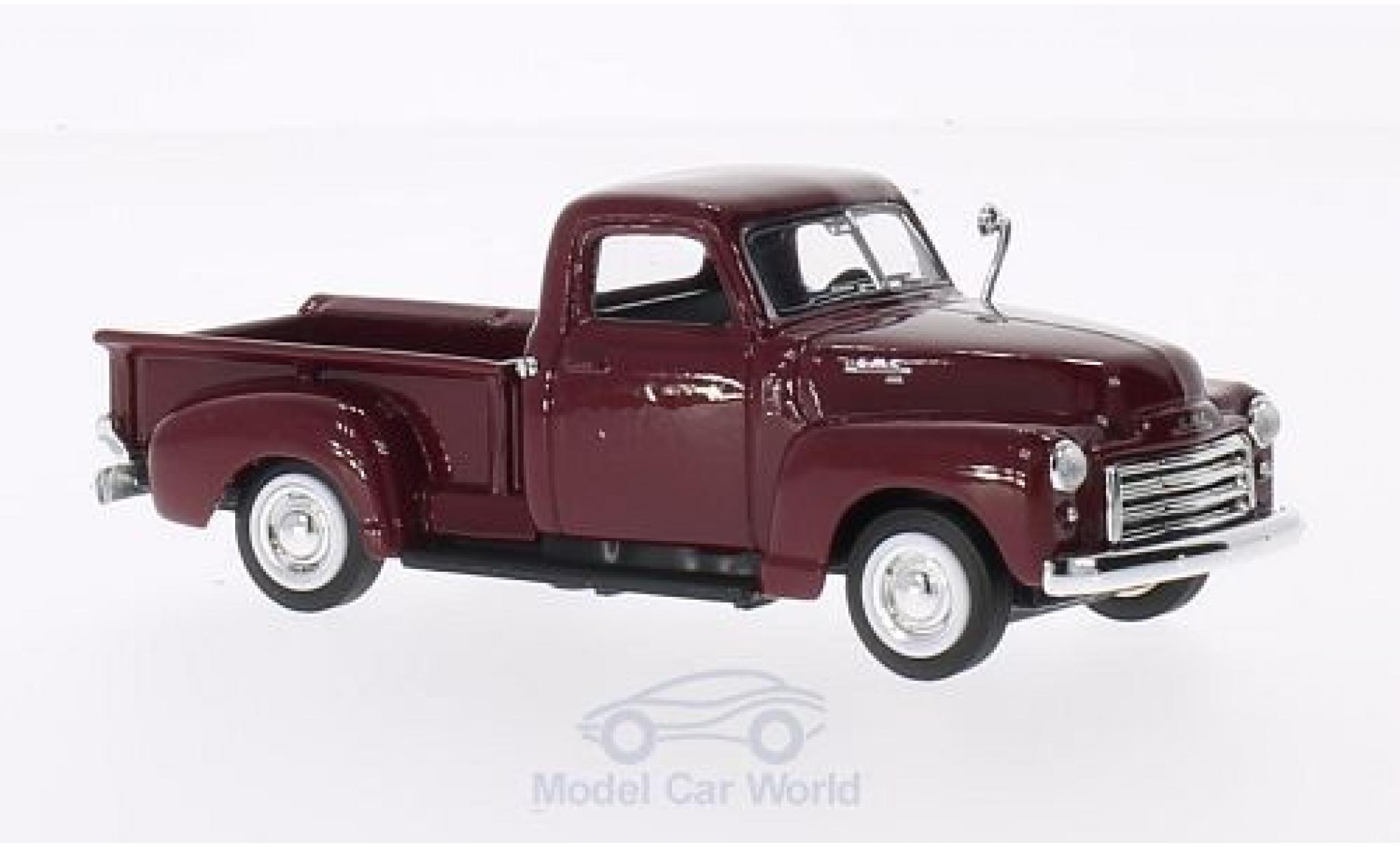 GMC Pick up 1/43 Lucky Die Cast Pick Up dunkelrouge 1950 ohne Vitrine