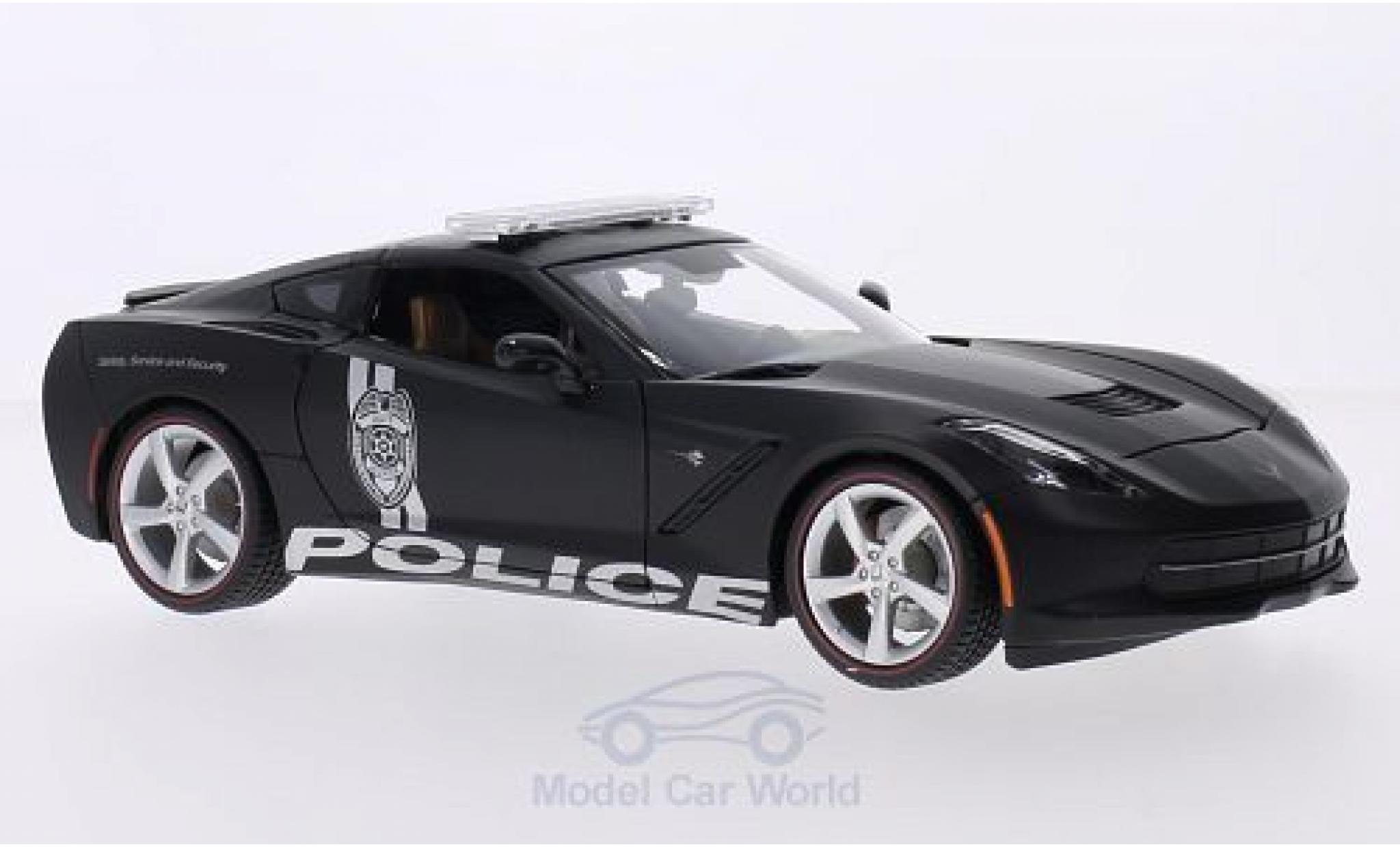 Chevrolet Corvette C7 1/18 Maisto (C7) Stingray matt-black Police 2014