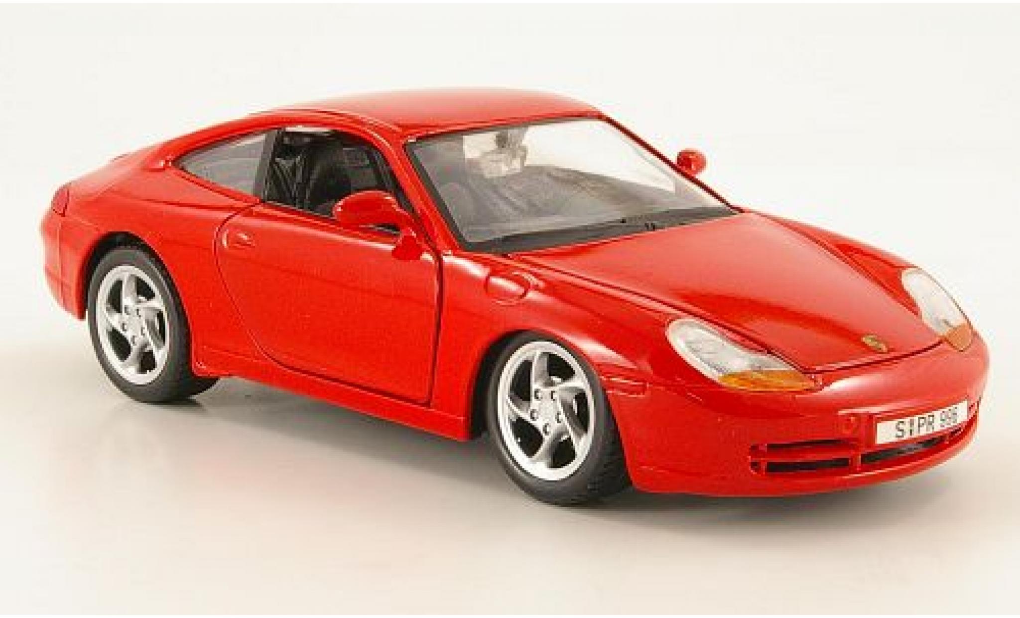 Miniature Porsche 996 1 24 Maisto 911 Carrera Rouge 1997 Sans Vitrine Voiture Miniature Com