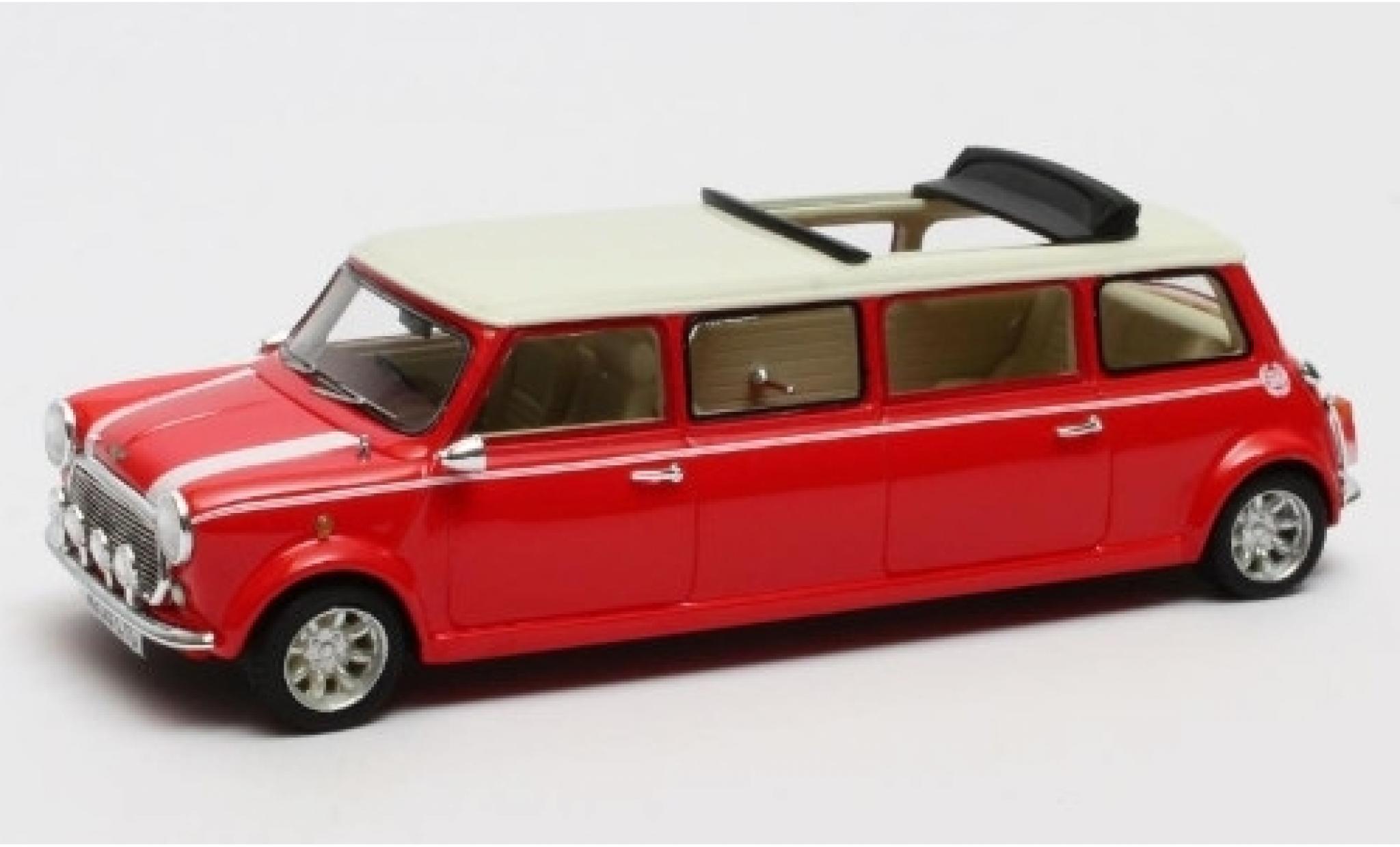 Mini Cooper 1/43 Matrix Limousine rouge/blanche RHD 1995