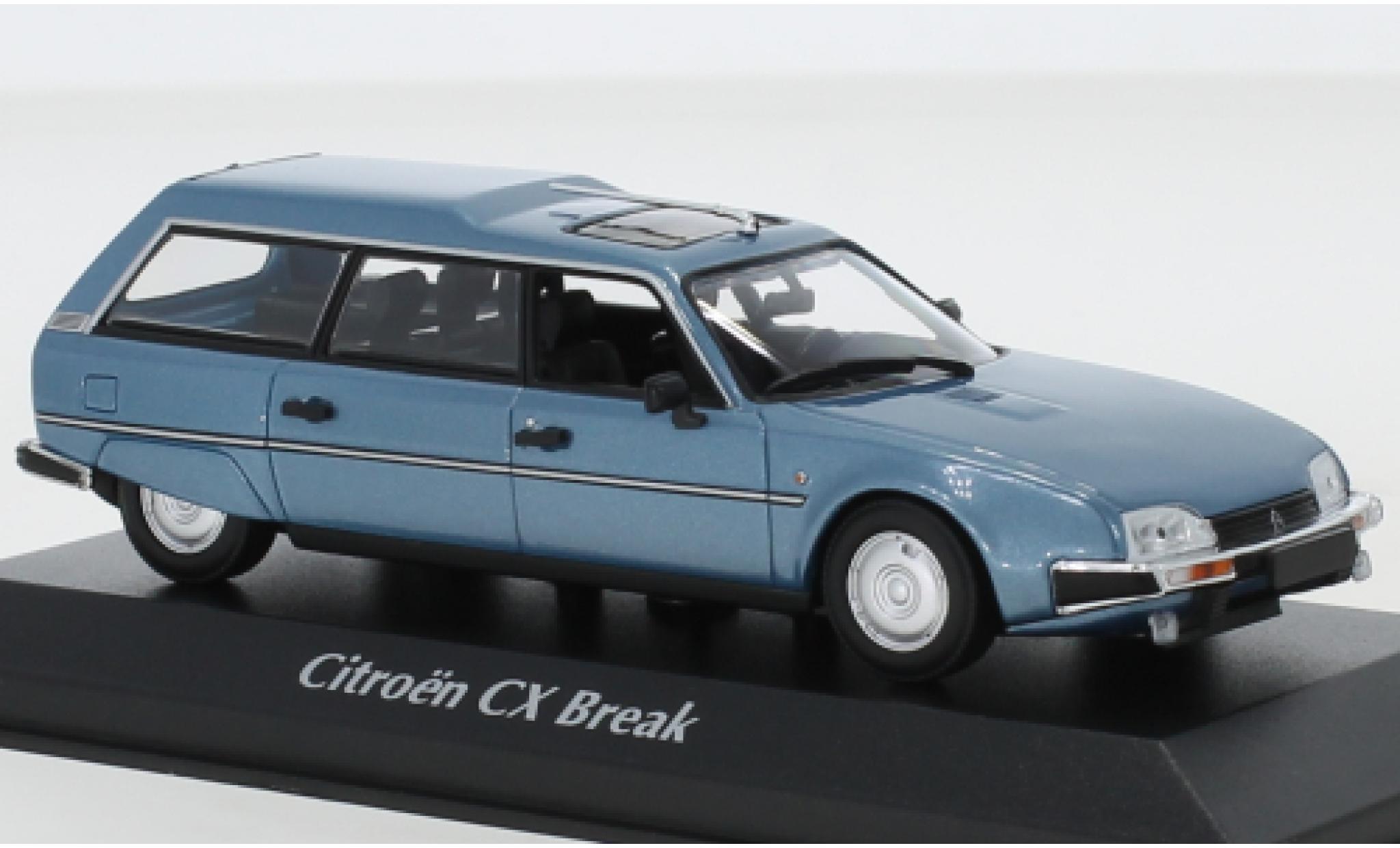 Miniature Citroen CX 1 43 Maxichamps Break Metallic Bleue 1980