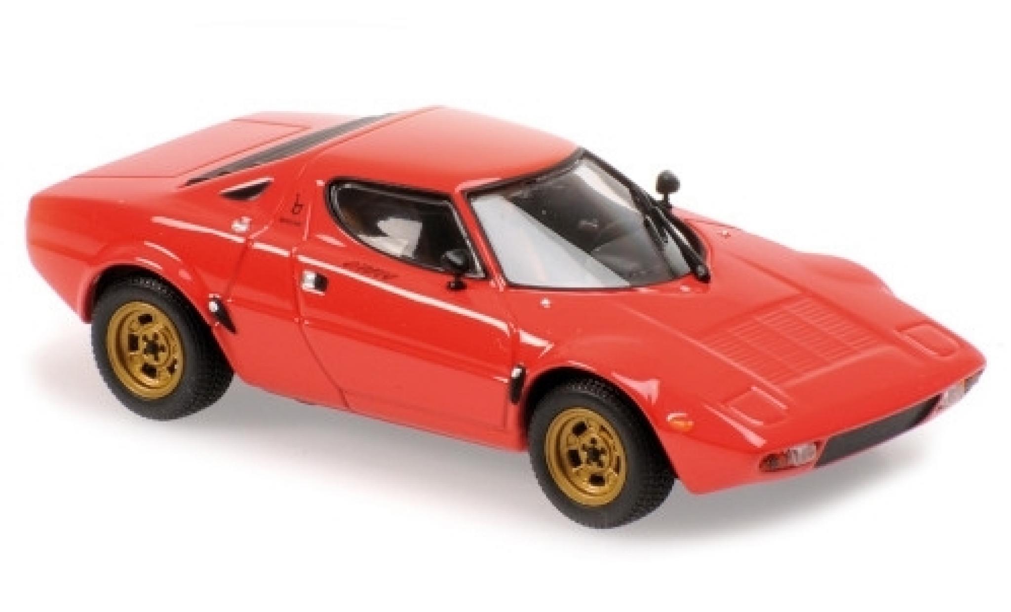 Diecast Model Cars Lancia Stratos 1 43 Maxichamps Red 1974 - Alldiecast 