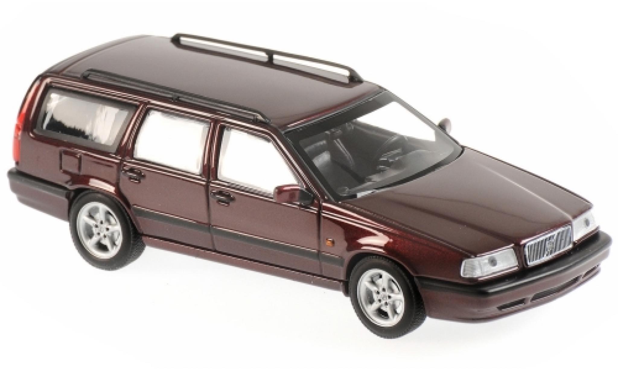 Modellino In Miniatura Volvo 850 1 43 Maxichamps Break Metallise Rosso