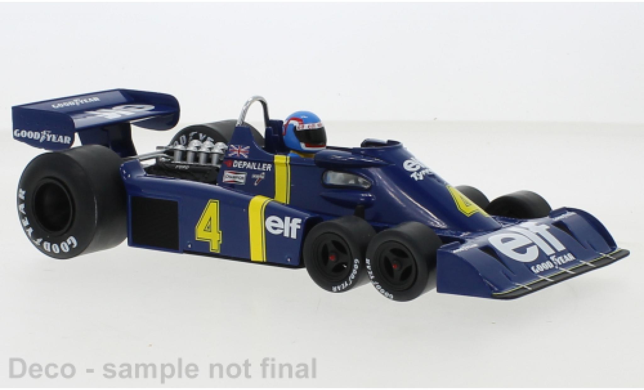 Coche miniatura Tyrrell P34 1/18 MCG No.4 Elf Team formule 1 GP Suède