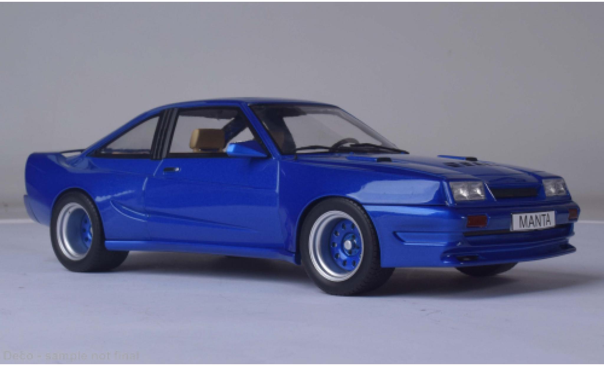 Opel Manta 1/18 MCG B Mattig metallic-blue 1991