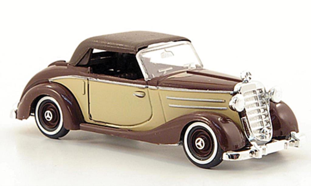 Mercedes 170 1/87 Busch S Cabrio beige/brown geschlossen 1949 diecast model cars