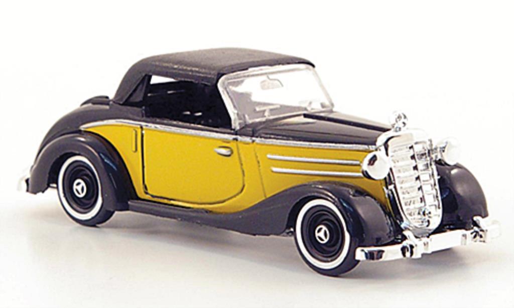 Mercedes 170 1/87 Busch S Cabrio yellow/black geschlossen 1949 diecast model cars