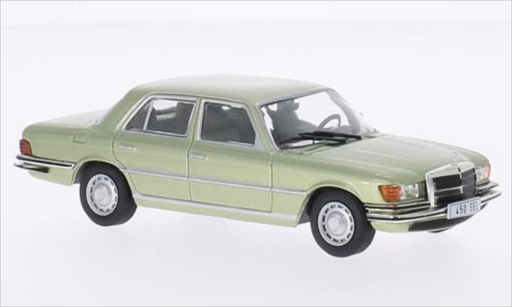 Mercedes 450 SEL 1/43 WhiteBox SEL (W116) metallic-grun 1975 diecast model cars