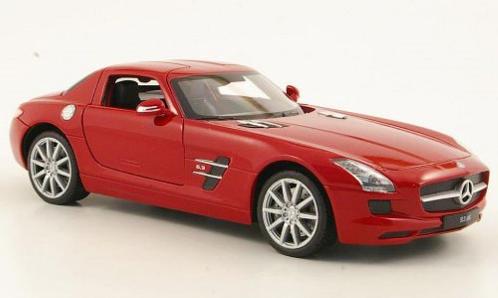 Mercedes SLS 1/24 Welly AMG (C197) red diecast model cars