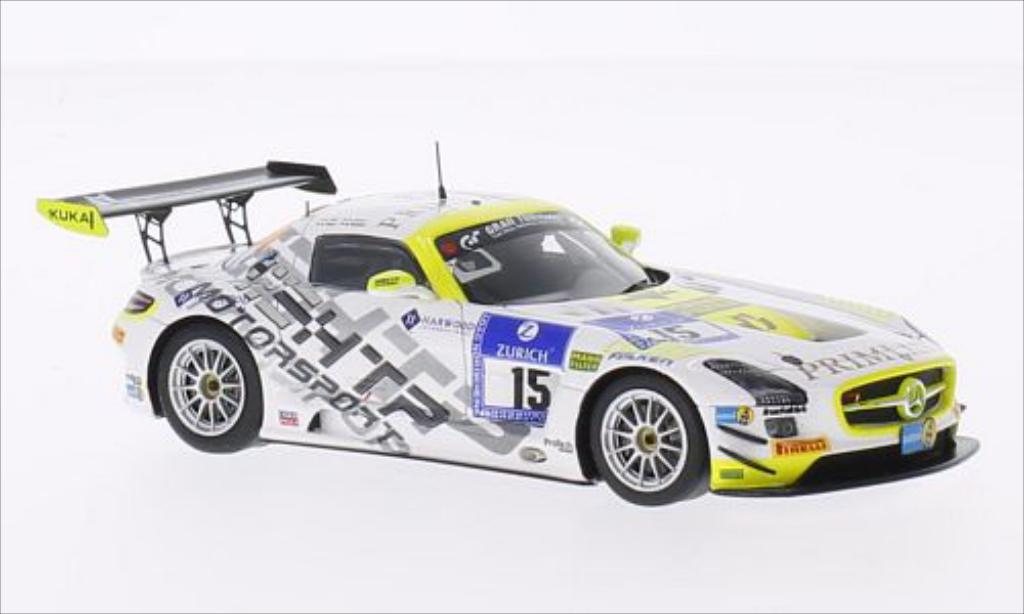 Mercedes SLS 1/43 Spark AMG GT3 No.15 HTP Motorsport GmbH 24h Nurburgring 2014 /R.Rehfeld miniature