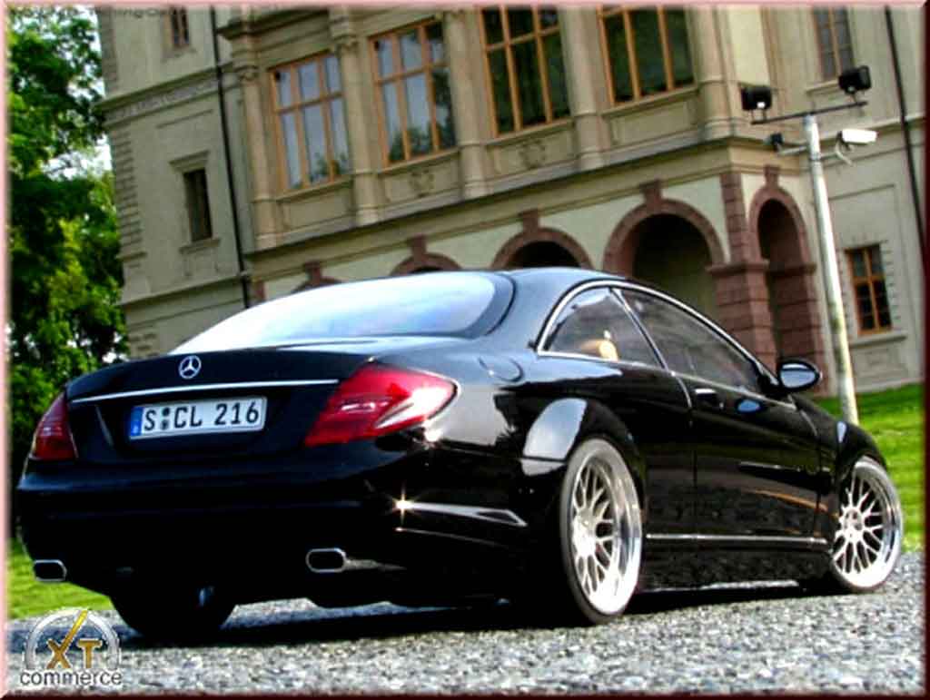 Mercedes Classe CL 1/18 Autoart black jantes bbs bords larges 19 pouces
