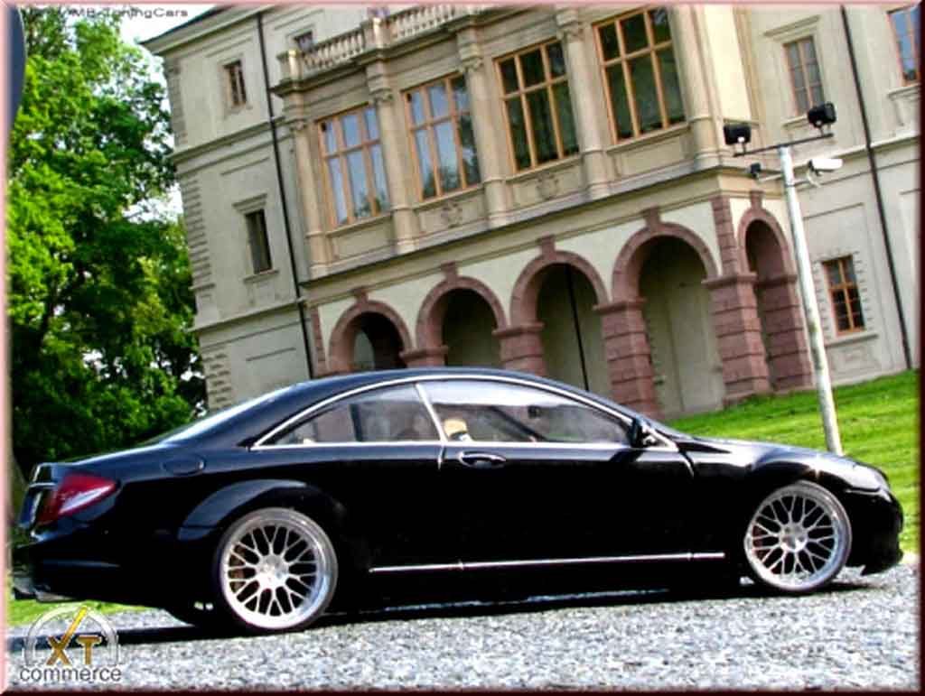 Mercedes Classe CL 1/18 Autoart black jantes bbs bords larges 19 pouces