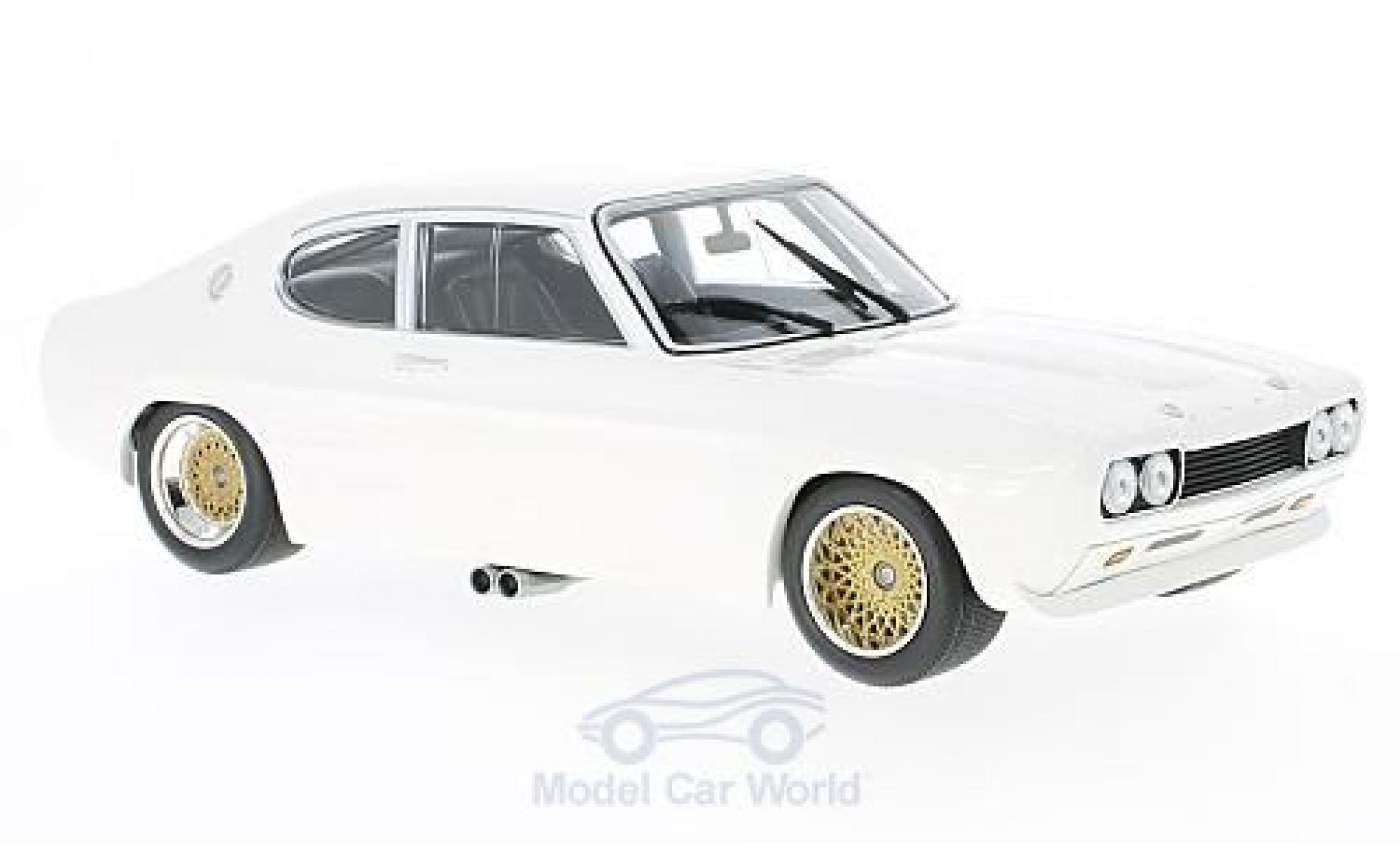 Miniature Ford Capri 2600 118 Minichamps Rs 2600 Blanche 1970 Voiture 6366