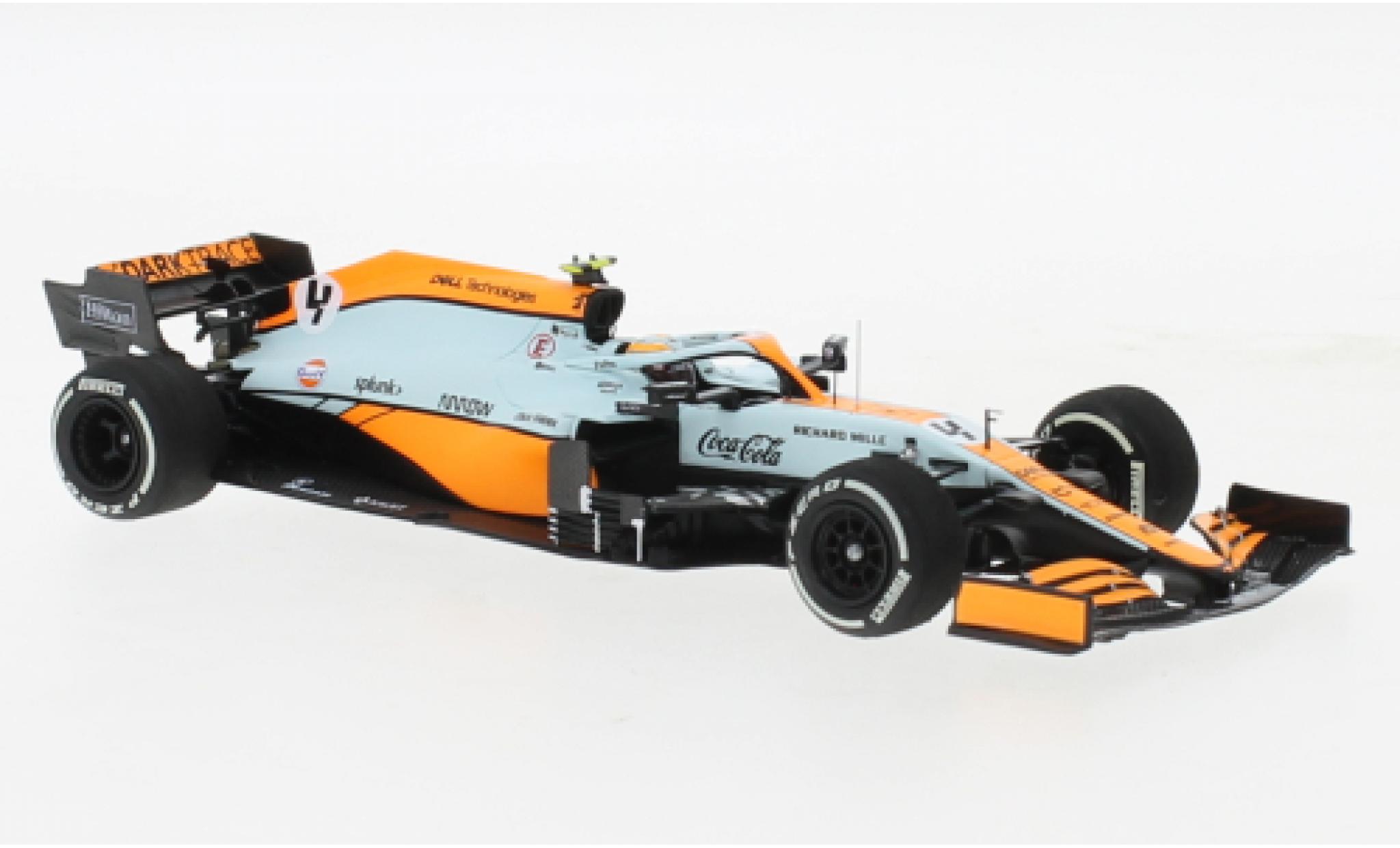 McLaren F1 1/43 Minichamps MCL35M No.4 Team Gulf Formel 1 GP Monaco 2021