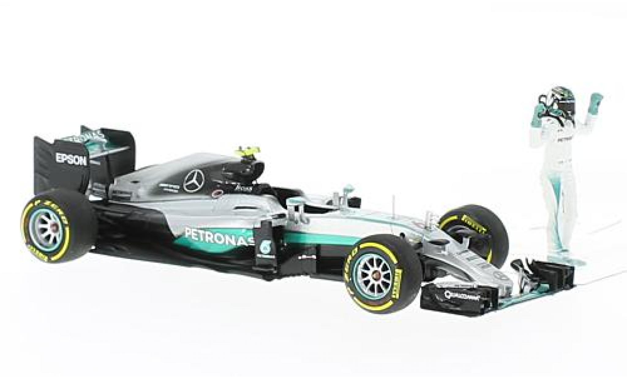 Mercedes F1 1/43 Minichamps W07 hybride No.6 AMG Petronas Team formule 1 GP Abu Dhabi 2016