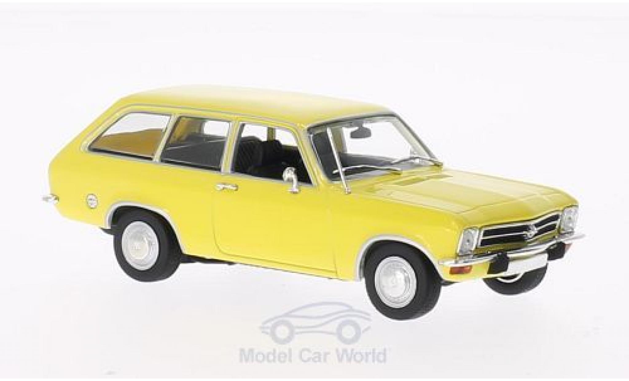 Opel Ascona 1/43 Minichamps A Voyage jaune 1970