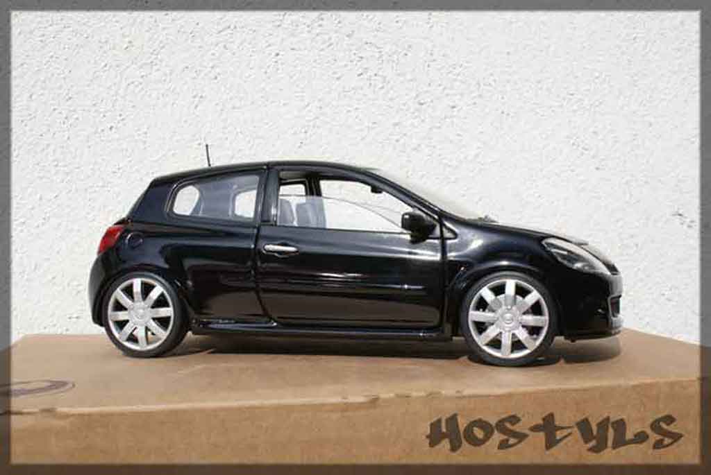 Renault Clio 3 RS 1/18 Solido 3 RS noire preparee tuning tuning miniature