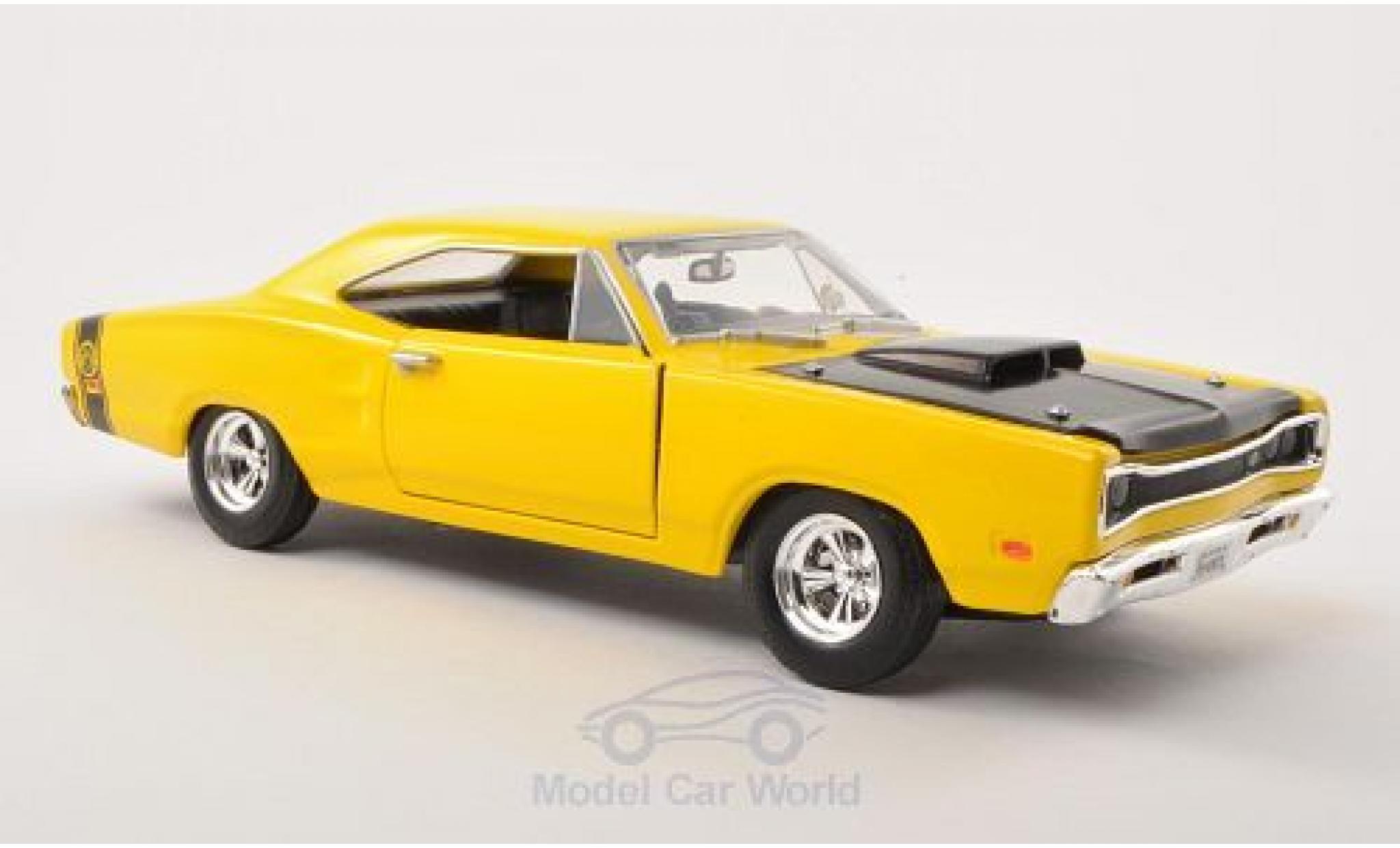 Dodge Coronet 1/24 Motormax Super Bee yellow/black 1969 ohne Vitrine