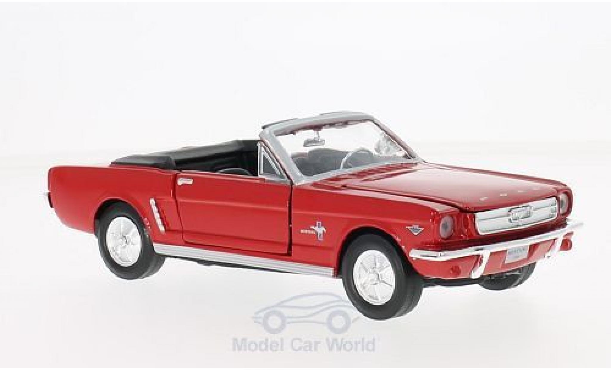 Ford Mustang 1/24 Motormax Convertible red 1964 ohne Vitrine