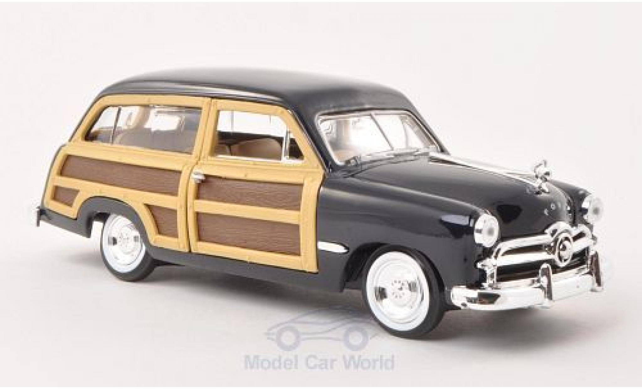 Ford Woody 1/24 Motormax Wagon bleue/Holzoptik 1949 ohne Vitrine