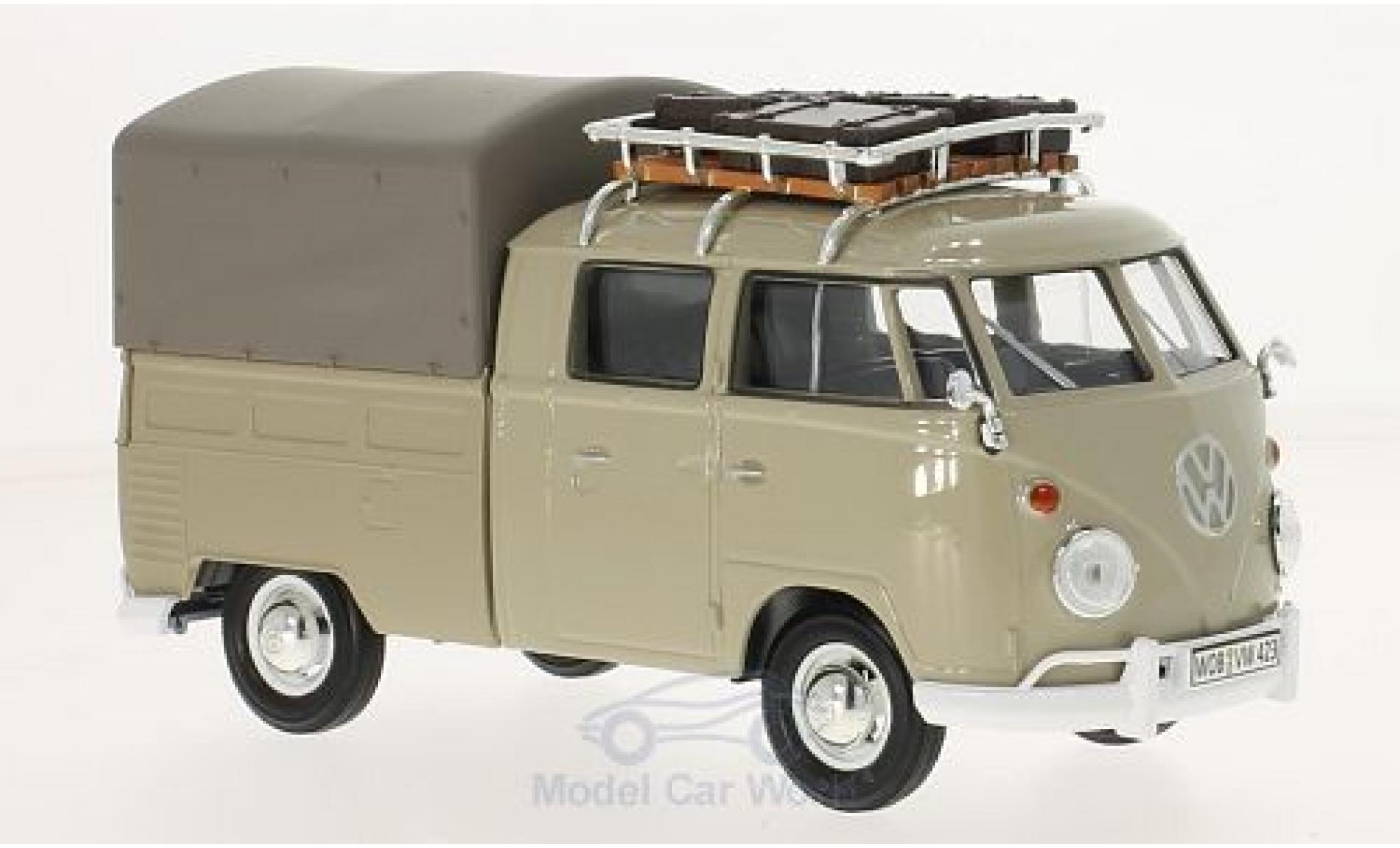 Miniature Volkswagen T1 B 1/24 Motormax Dunkelbeige Pick Up Mit ...