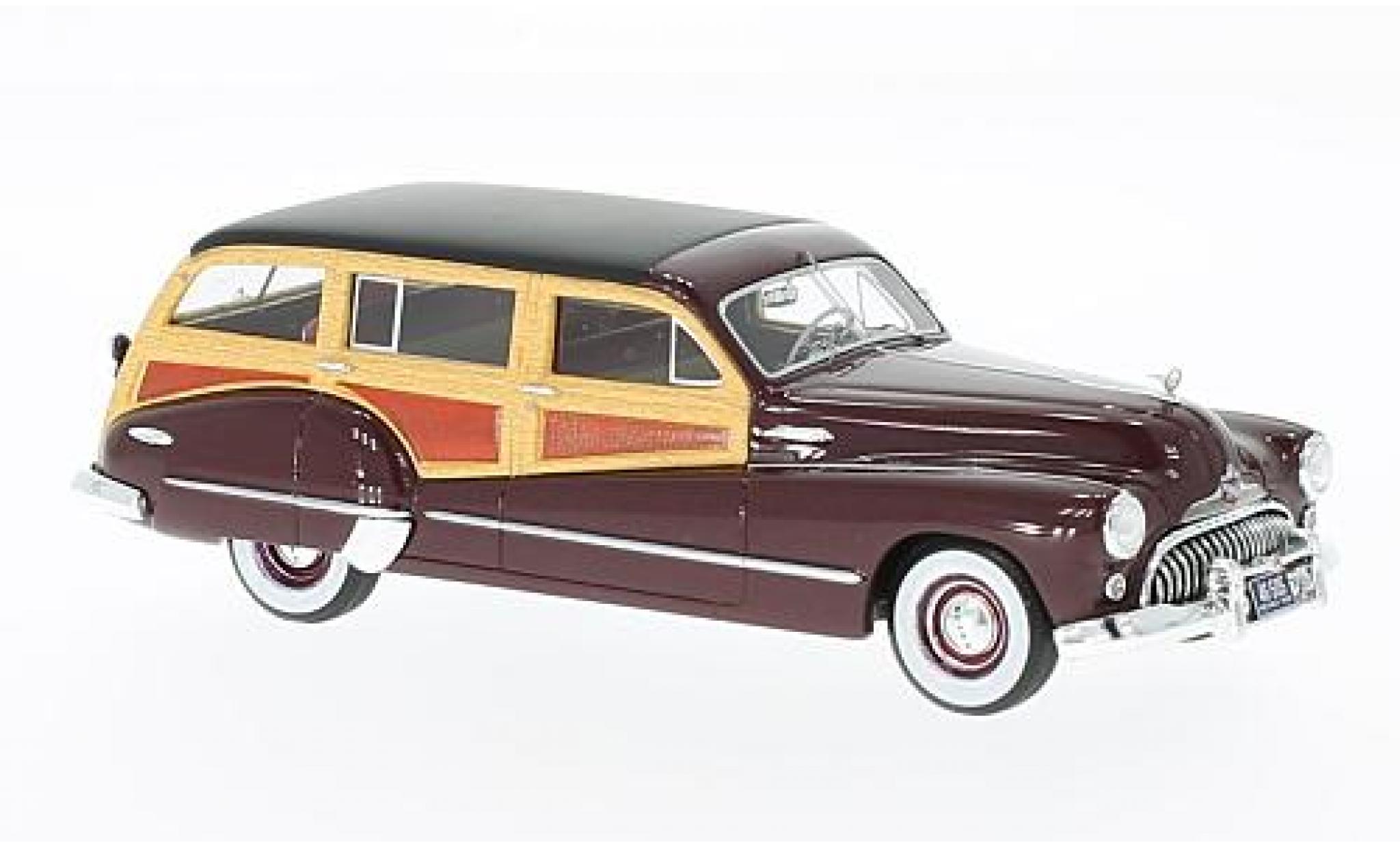 Buick Roadmaster 1/43 Neo 79 Estate Wagon dunkelrouge/Holzoptik 1947