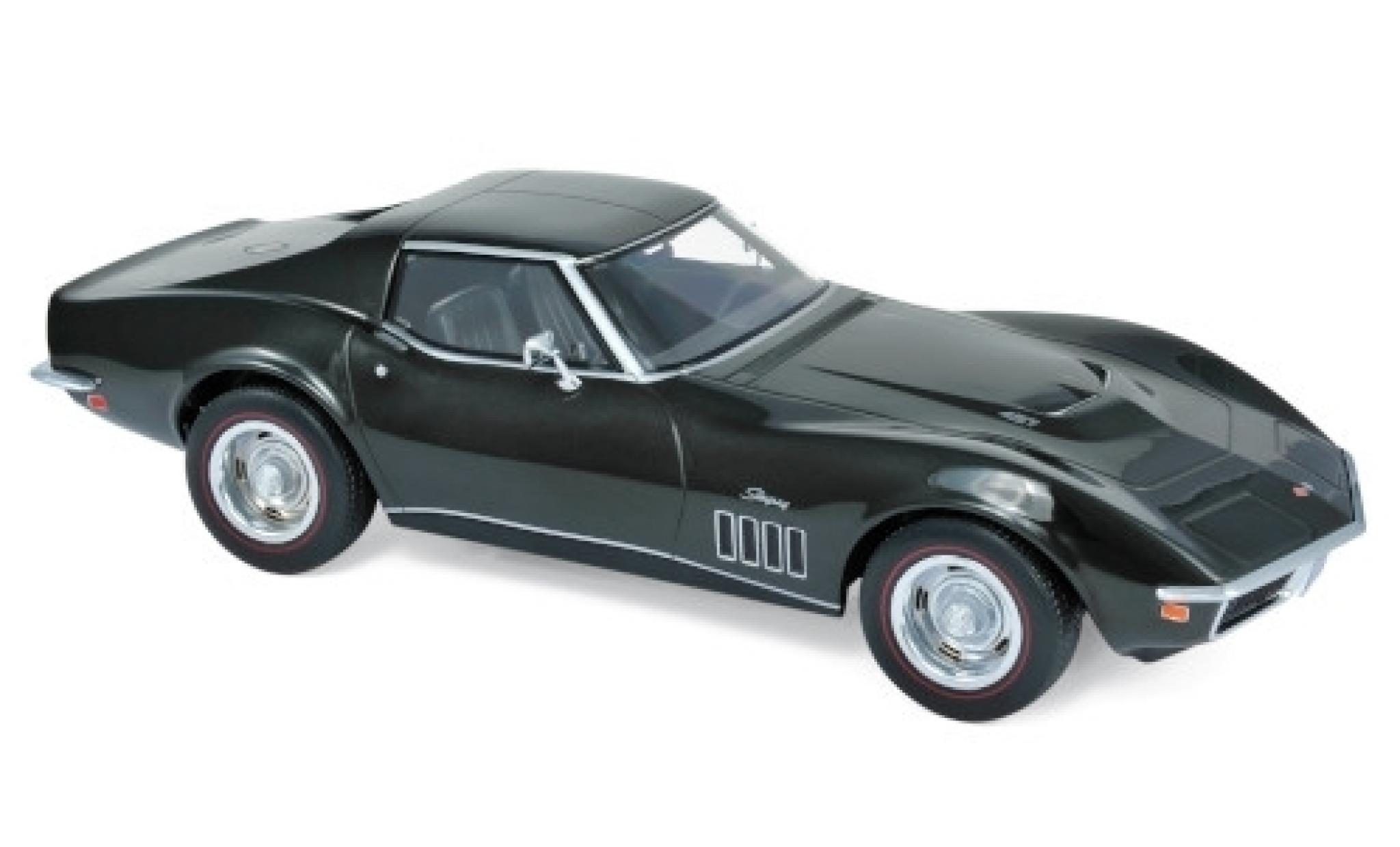 Modellautos Chevrolet Corvette 1 18 Norev C3 427 metallise grün 1969