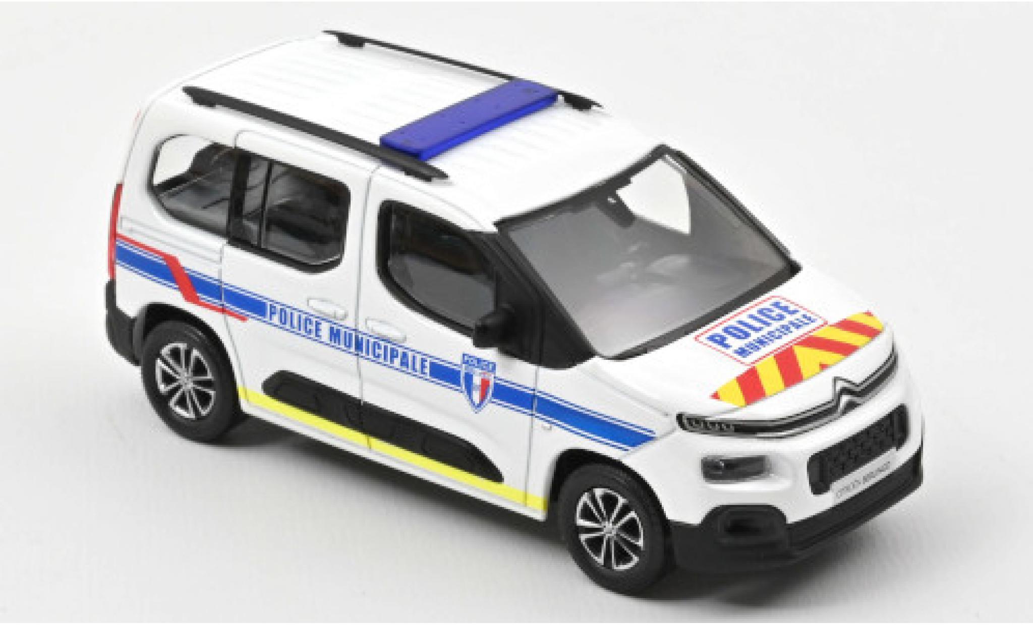 Citroen Berlingo 1/43 Norev Police Municipale (F) 2020 avec zusätzlichem Décorer sur Capot et rabat arrière