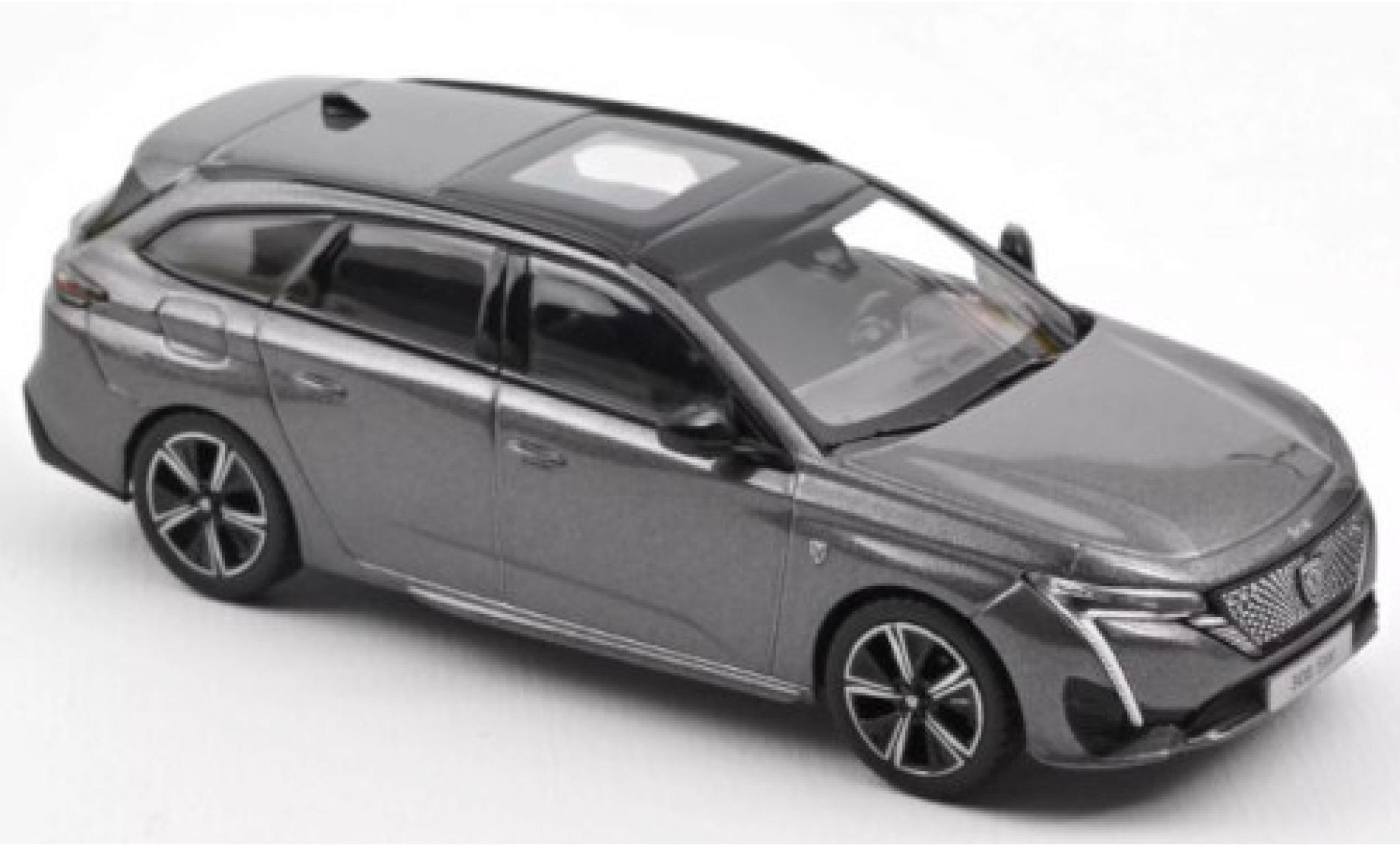 Miniature Peugeot Norev Sw Gt Metallise Grise Voiture