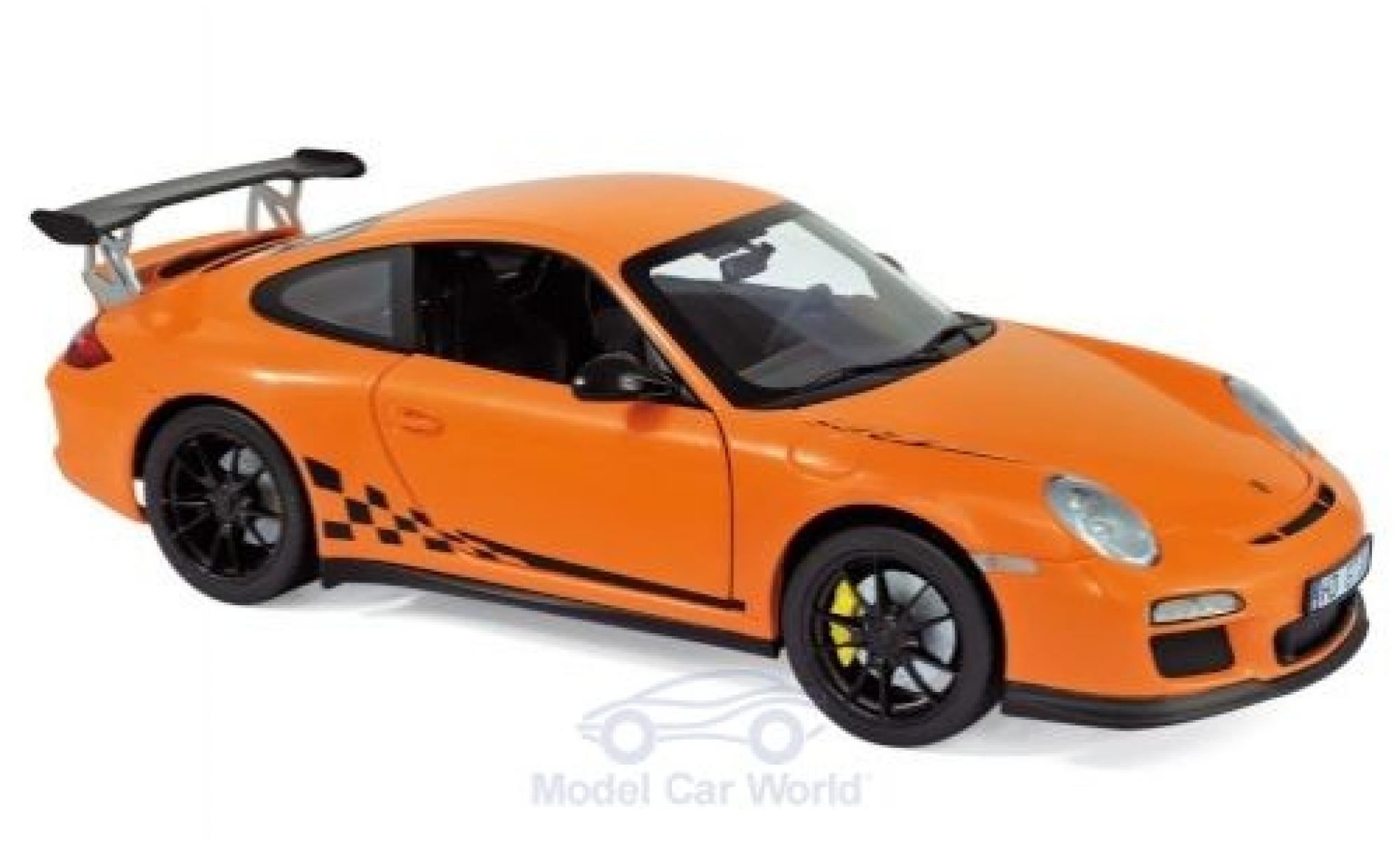 Porsche 997 GT3 RS 1/18 Norev 911 ( II) GT3 RS orange 2009