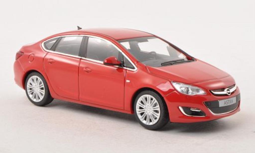 Opel Astra 1/43 Minichamps J Limousine red 2012 diecast model cars