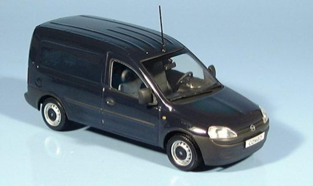 Opel Combo 1/43 Minichamps Van bleu 2002 diecast model cars