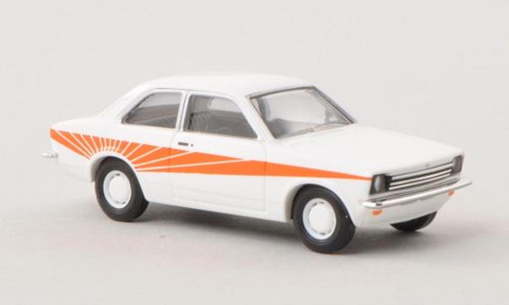 Opel Kadett C 1/87 Busch Swinger blanche/orange 1977 miniature