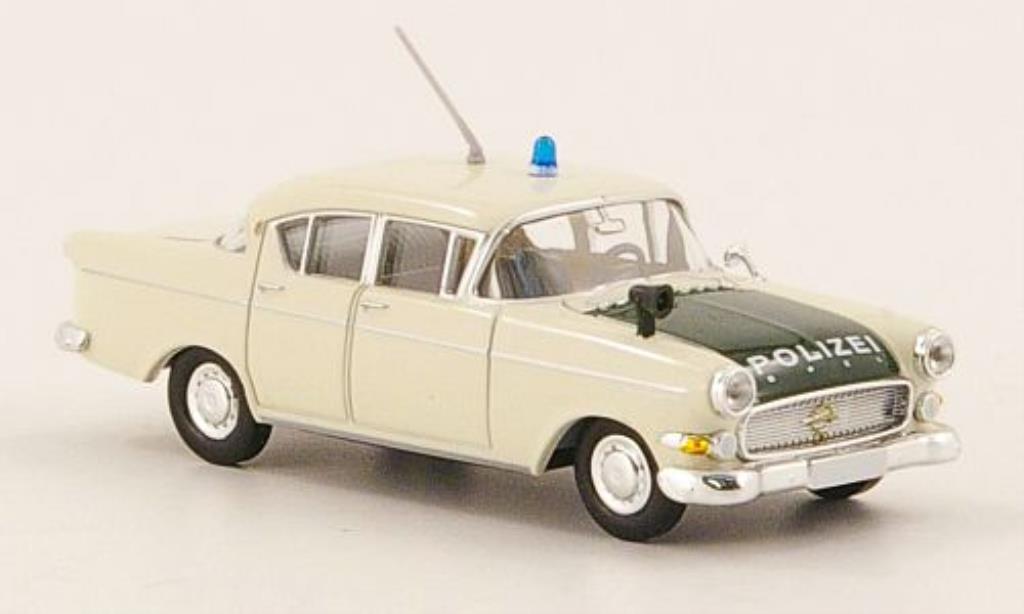 Opel Kapitan 1/87 Brekina P 2.5 Polizei white/grun diecast model cars