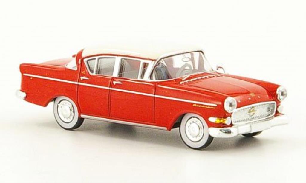 Opel Kapitan 1/87 Brekina P-L 2.5 rouge/blanche 1958