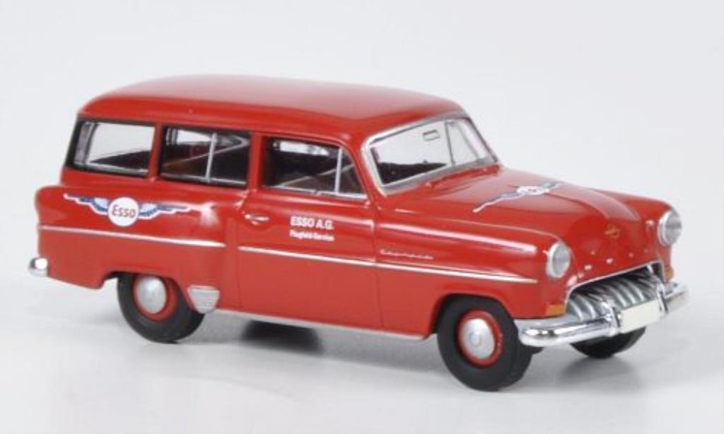 Opel Olympia 1/87 Brekina Caravan Esso Flugservice miniature