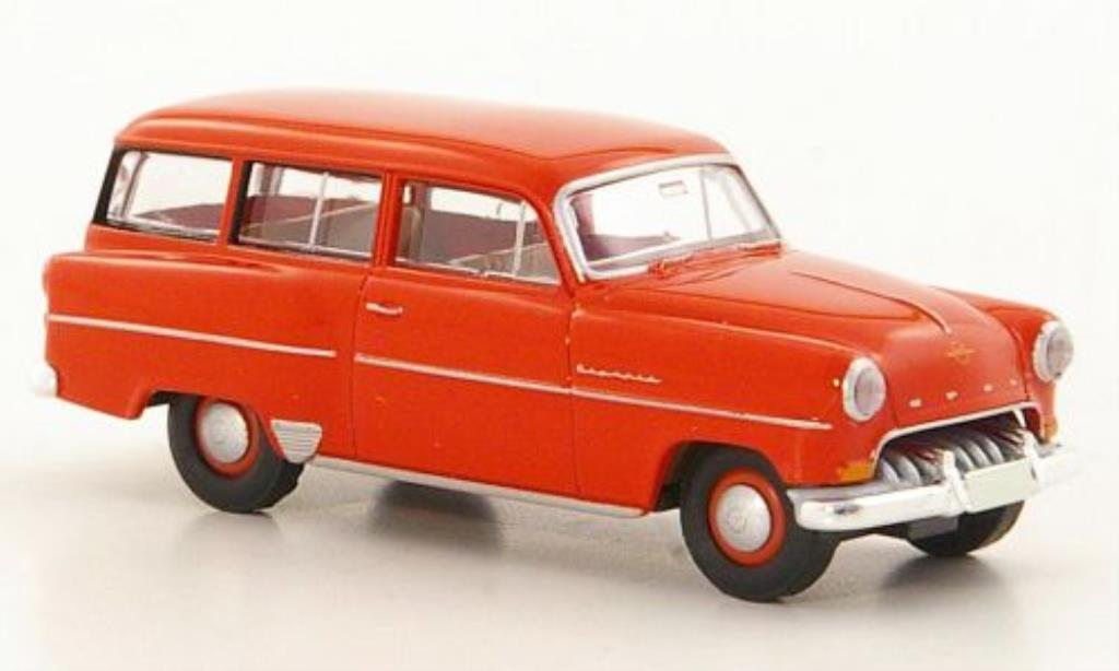 Opel Olympia 1/87 Brekina Rekord Caravan rouge