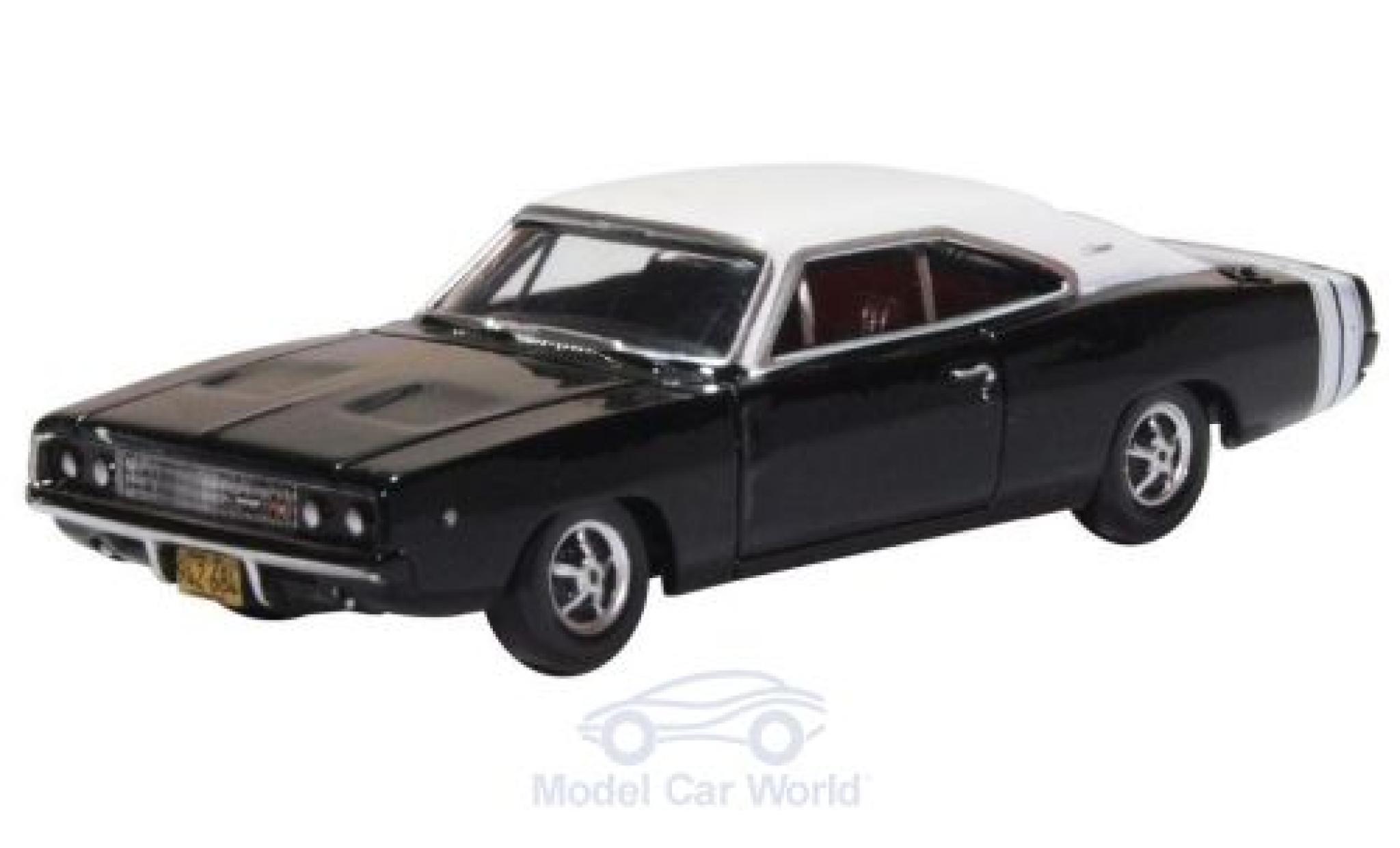Dodge Charger 1/87 Oxford noire/blanche 1968
