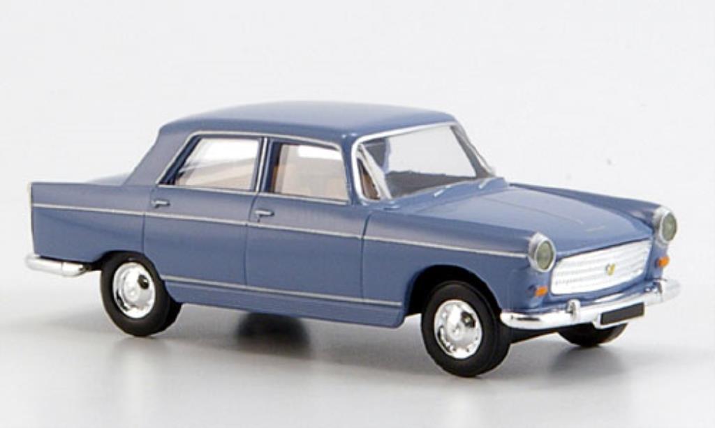 Peugeot 404 Berline 1/87 Brekina Berline Limousine bleu miniature