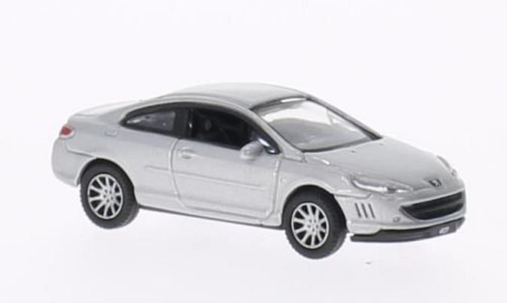 Peugeot 407 coupe 1/87 Welly coupe grise miniature