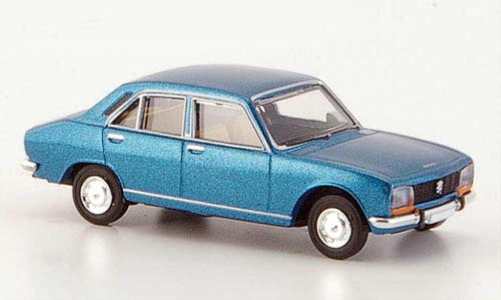 Peugeot 504 Berline 1/87 Brekina Berline bleu Limousine miniature