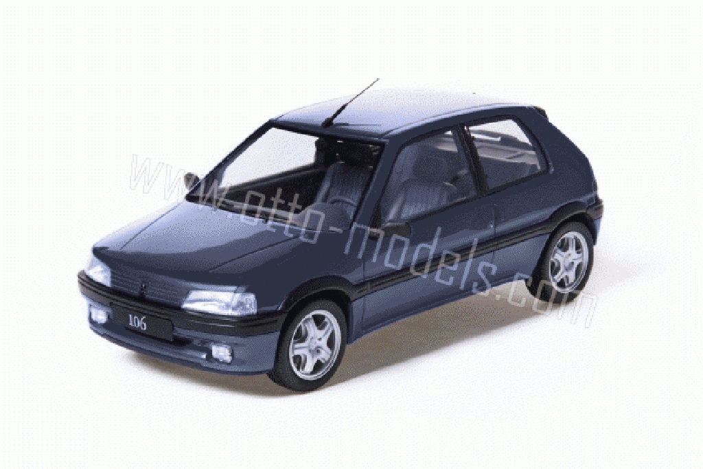 Peugeot 106 XSI 1/18 Ottomobile XSI phase 1 1993 azul coche miniatura