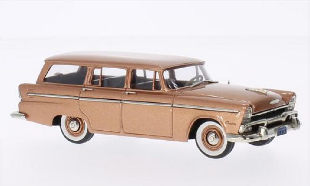 Plymouth Belvedere 1/43 Brooklin Suburban kupfer 1955 miniature