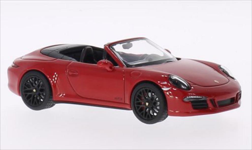 Porsche 991 GTS 1/43 Schuco Carrera 4 GTS Cabrio red/black 2014 diecast model cars